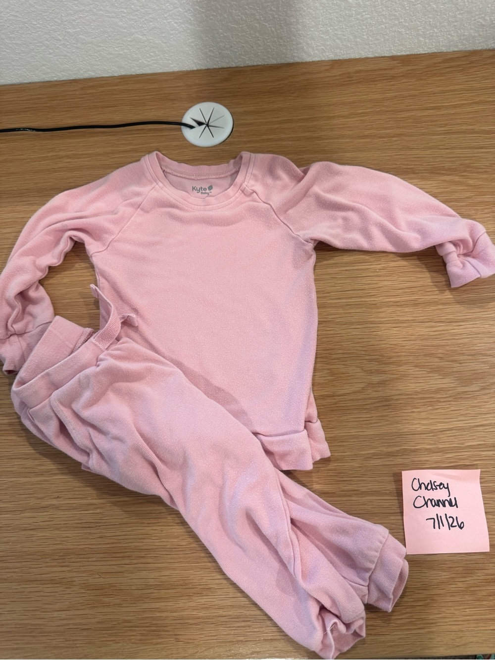 Pink Kyte Baby Jogger Set - Long Sleeve Top & Pants